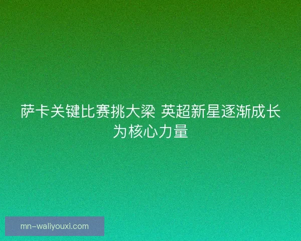萨卡关键比赛挑大梁 英超新星逐渐成长为核心力量